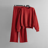 Brushed Knit Sweater and Trouser Set