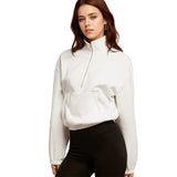 Half Zip Polo Collar Sweatshirt
