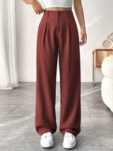 Stretch Wide Leg Palazzo Trousers