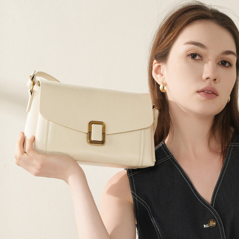 Leather Flap Crossbody Bag
