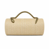 Snake Effect Oval Evening Bag