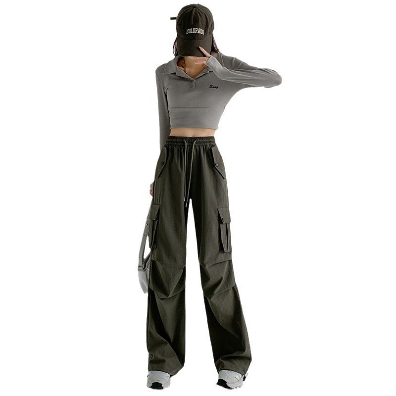Straight Leg Casual Trousers