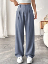 Stretch Wide Leg Palazzo Trousers