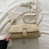 Belted Baguette Satchel