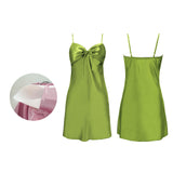 Padded Halter Satin Nightdress