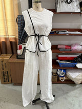 Sleeveless Vest and Trouser Set
