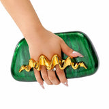 Oval Acrylic Evening Bag