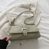 Belted Baguette Satchel