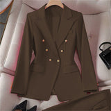 V-Neck Button Blazer