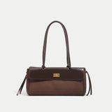 Suede Contrast Quilted Tote Bag