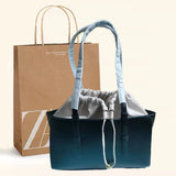 Drawstring Bucket Tote Bag