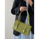 Oil Wax PU Shoulder Bag