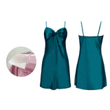 Padded Halter Satin Nightdress