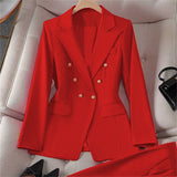 V-Neck Button Blazer