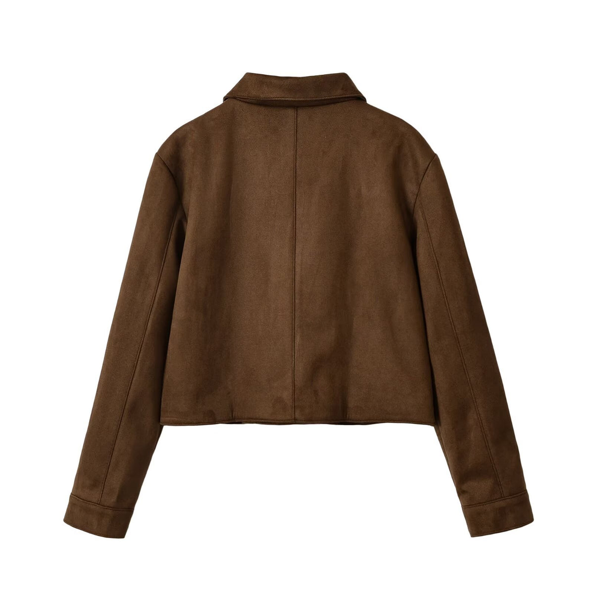 Faux Suede Flight Jacket