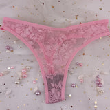 The Floral Tease | Women's Floral Lace Low-Rise Thong Panties