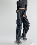 Straight Leg Casual Trousers