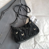 Butterfly Detail Small Square Bag