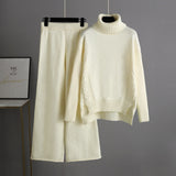 Relaxed Turtleneck Knit Lounge Set