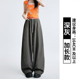 Contrast Waist Wide Leg Trousers