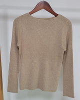 Autumn and winter new inner slim-fitting tight-fitting knitted sweater top foreign style long-sleeved soft waxy pullover women's bottoming shirt