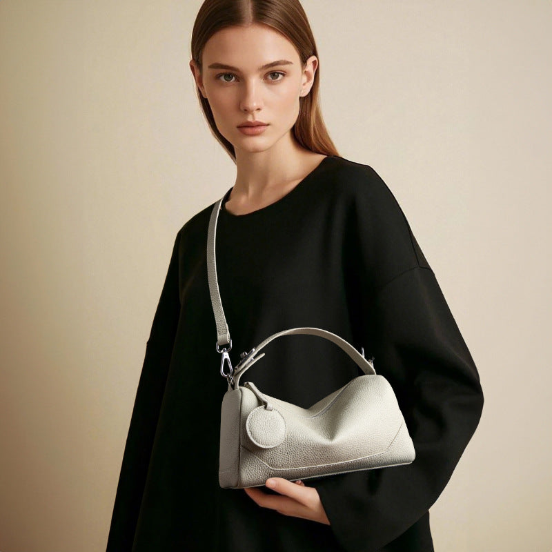 Pebbled Leather Crossbody Bag