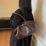 Pleated Slouch Tote Bag