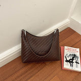 Woven Pattern Shoulder Bag