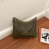 Woven Pattern Shoulder Bag