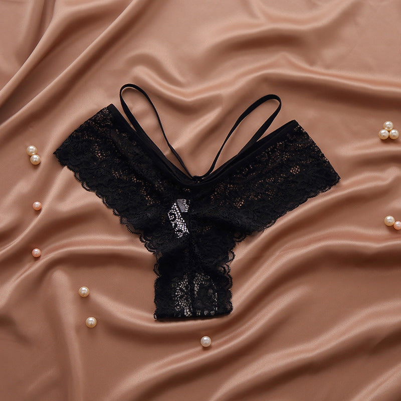 The Lace Whisper | Women's Lace Low-Rise Thong Panties