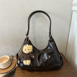 Tote Backpack with Plush Charm
