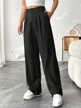 Stretch Wide Leg Palazzo Trousers