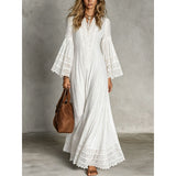 Bohemian Lace Long Sleeve Dress
