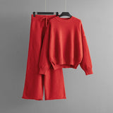 Brushed Knit Sweater and Trouser Set