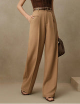 Floor Length Straight Leg Trousers
