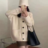Patch Pocket Knit Cardigan