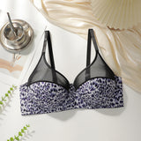The Wild Allure | Plus Size Leopard Print Underwire Bra