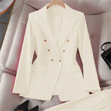 V-Neck Button Blazer