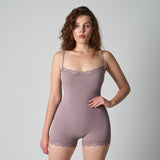 Lace Strap Boyshort Bodysuit