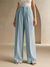 Floor Length Straight Leg Trousers