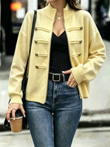 Thick Zip Knit Cardigan