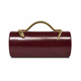 Snake Effect Oval Evening Bag