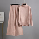 Relaxed Turtleneck Knit Lounge Set