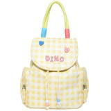Small Check Print Backpack