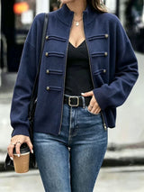 Thick Zip Knit Cardigan