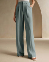 Floor Length Straight Leg Trousers