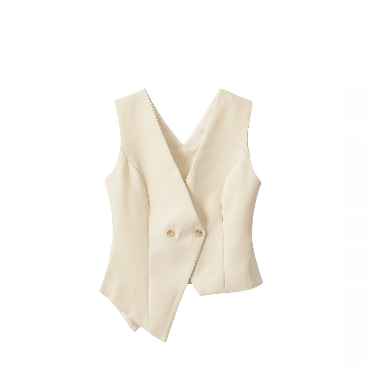 Asymmetric Hem Padded Gilet