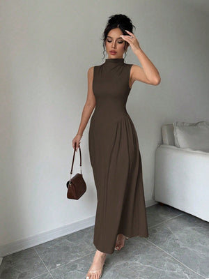 A - Hem Knit Tight Bodycon Fall Long Dress Maxi Women Outfit - Negative Apparel