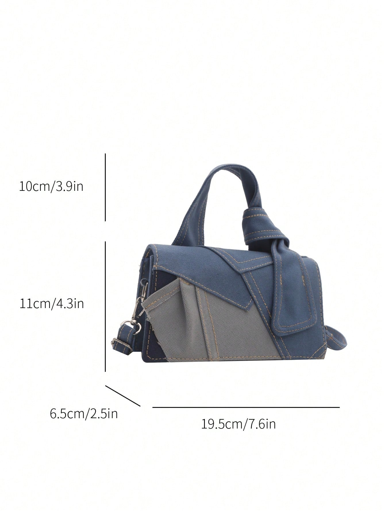 A Minimalist Vintage Mini Handbag Square Bag With Adjustable Long Shoulder Strap - Negative Apparel