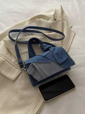A Minimalist Vintage Mini Handbag Square Bag With Adjustable Long Shoulder Strap - Negative Apparel
